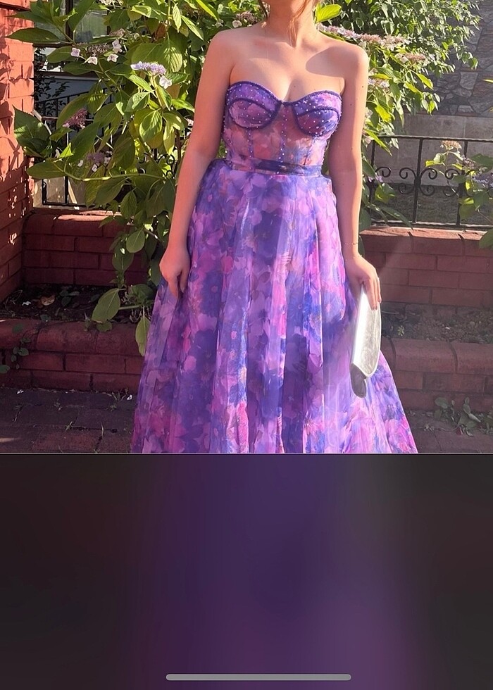 carmen marka abiye straplez - Görsel 3