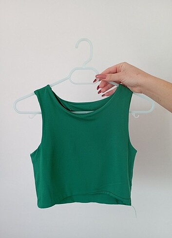 Yeşil etek crop takım