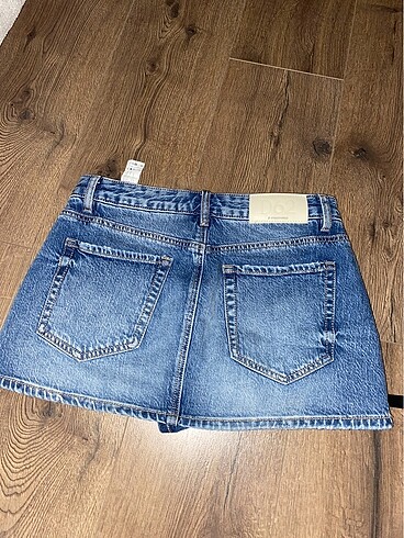 34 Beden stradivarius D62 denim şort etek