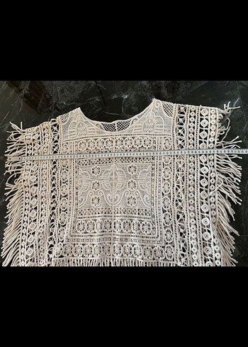 püsküllü otantik bohem etnik bluz - Görsel 4