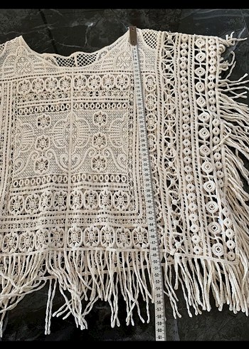 püsküllü otantik bohem etnik bluz - Görsel 5