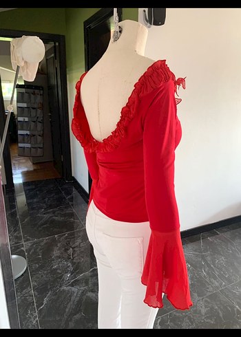 Vintage Fairy Romantik Esnek Bluz - Görsel 5