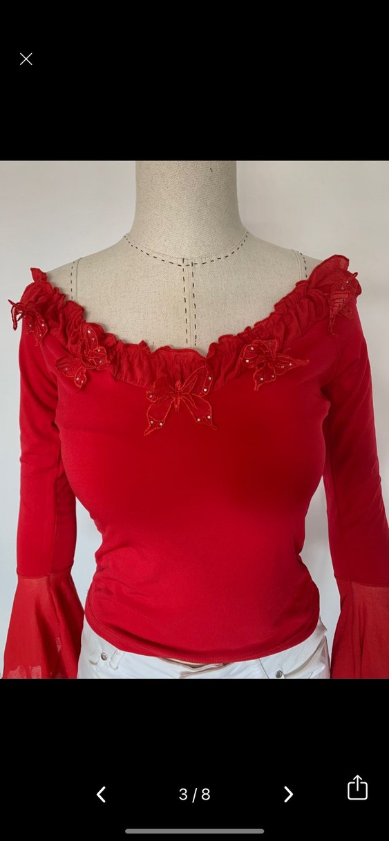 Vintage Fairy Romantik Esnek Bluz - Görsel 3