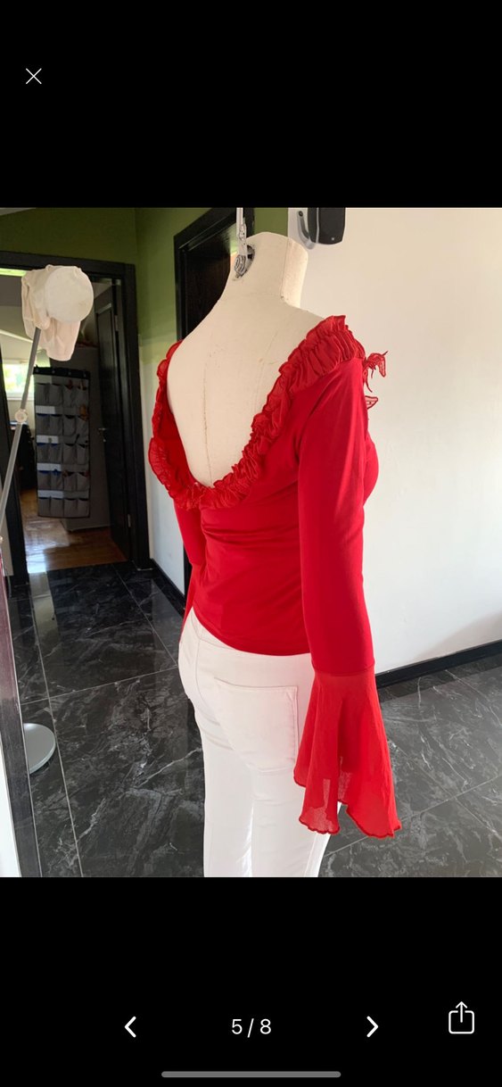 Vintage Fairy Romantik Esnek Bluz - Görsel 5