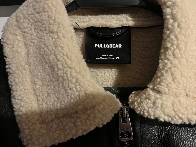 Pull and Bear Pull&Bear Suni deri kürklü ceket