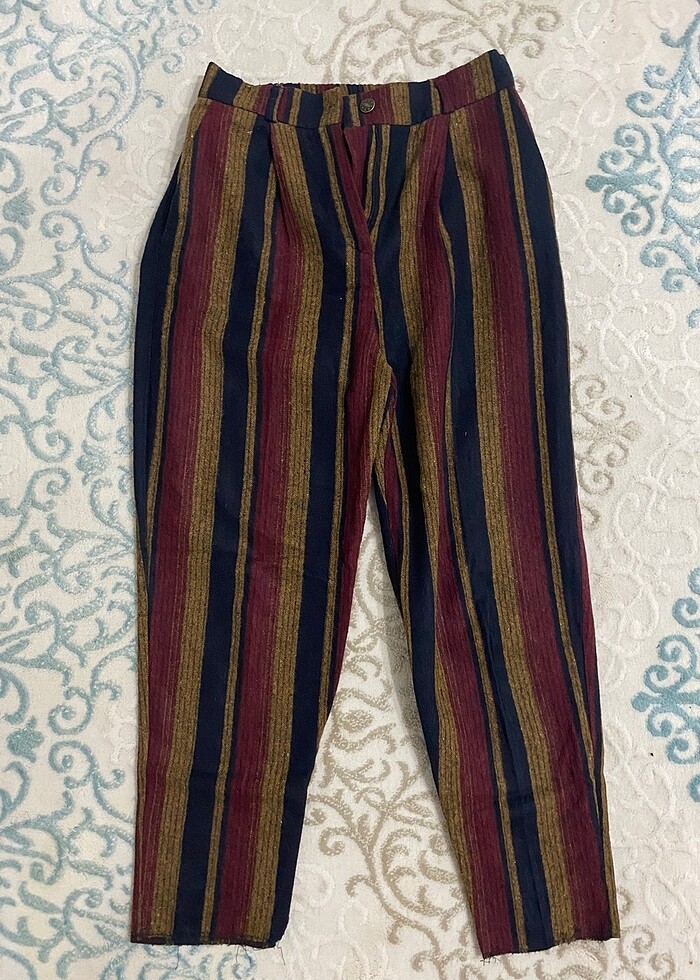 Kaşe çizgili pantolon - Görsel 2