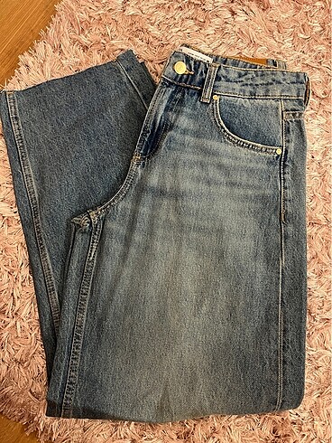 xs Beden mavi Renk Zara ballon jean