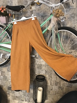 Hardal bol paça pantolon