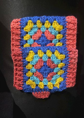 Renkli Örgü Kadın Eldivenleri - Görsel 3