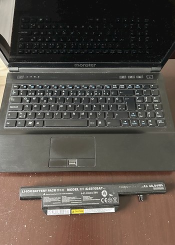 Siyah Monster Dizüstü Bilgisayar - Görsel 2