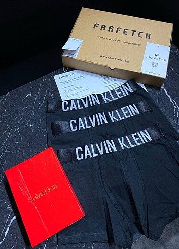 Standart Beden Beden Calvin Klein 3'lü Boxer Set