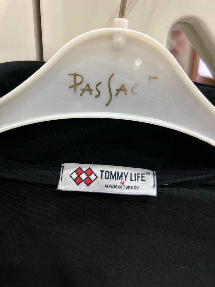 Tommy Life Siyah Fermuarlı Spor Ceket - Görsel 3