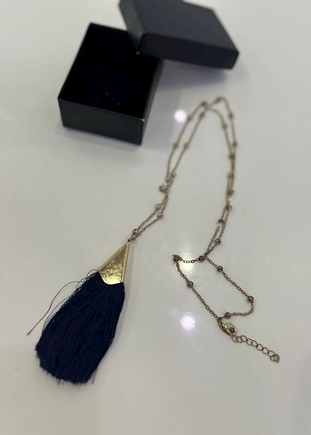 Uzun Bohem Püsküllü Kadın Kolye - Görsel 2