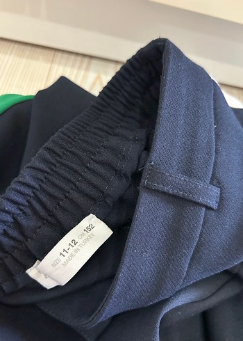 11-12 Yaş Beden Zara şeritli bol pantolon