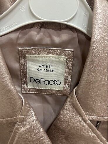 Defacto Defacto parlak deri ceket