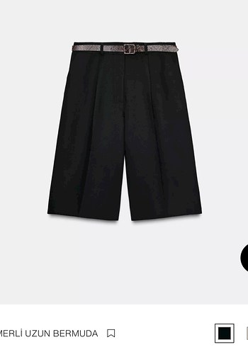 KEMERLİ UZUN BERMUDA - Görsel 6