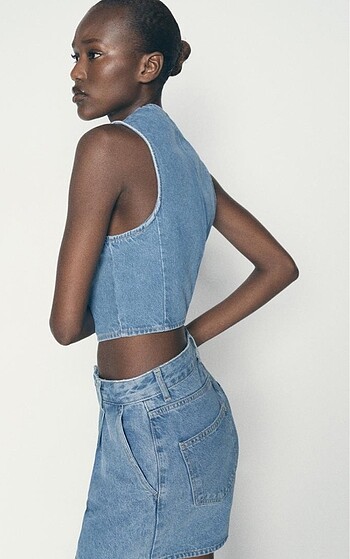 Zara Denim yelek