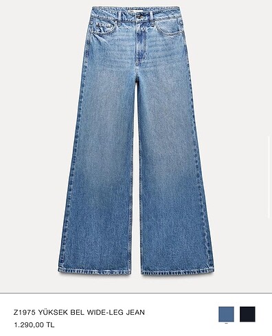 m Beden YÜKSEK BEL WIDE-LEG JEAN