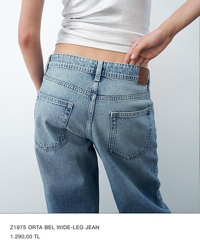 s Beden ORTA BEL WIDE-LEG JEAN