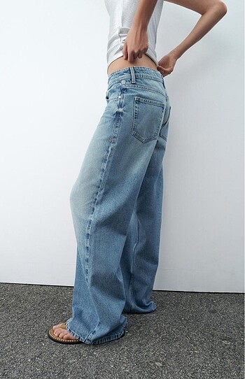 Zara ORTA BEL WIDE-LEG JEAN