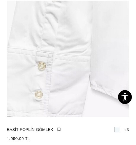 Zara POPLİN GÖMLEK