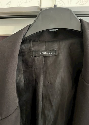 Düğmeli Siyah Kadın Blazer Ceket - Görsel 3