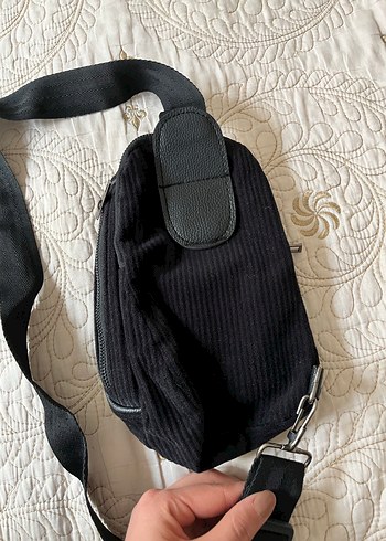 Siyah Baskılı Kadın Çapraz Çanta - Görsel 3