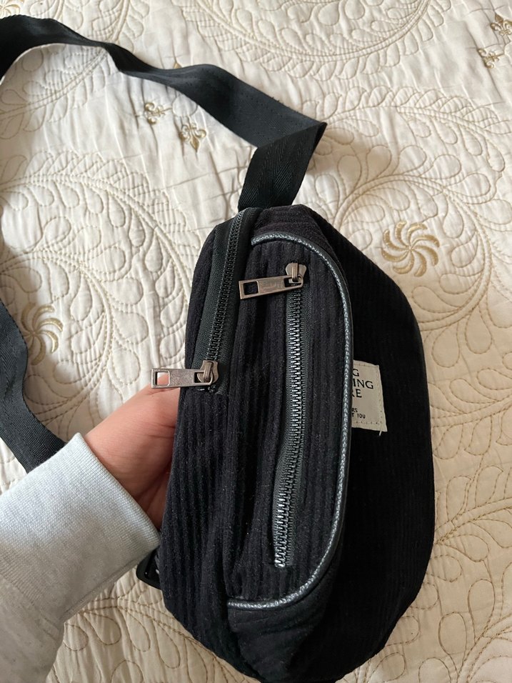 Siyah Baskılı Kadın Çapraz Çanta - Görsel 2