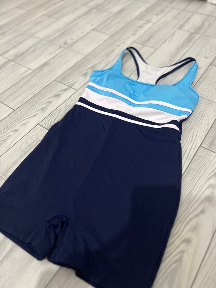 Lacivert Mavi Kısa Atletik Mayo - Görsel 2