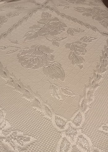 Nakışlı Beyaz Pastel Yatak Örtüsü - Görsel 7