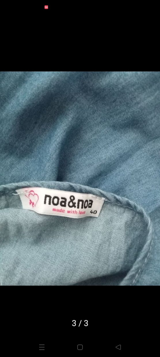 Kolsuz Turkuaz Denim Kız Tulum - Görsel 3