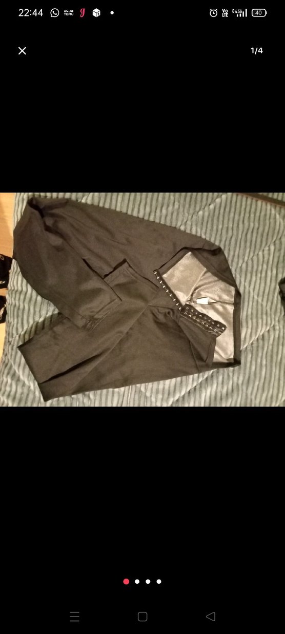 Parlak Siyah termal Korse - Görsel 4