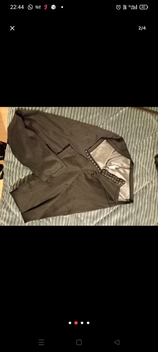 Parlak Siyah termal Korse - Görsel 3