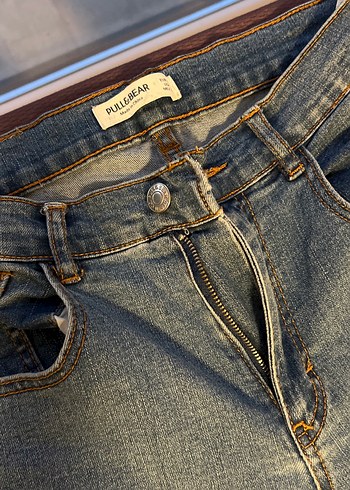 Pull and Bear Mavi Denim ispanyol paça