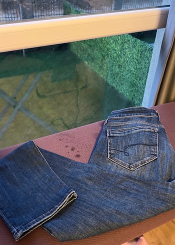 Gri Tokalı Bol Kesim Midi Denim Kadın Jean
