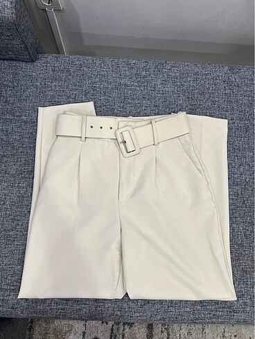 Zara orjinal High Waisted Belted Pants