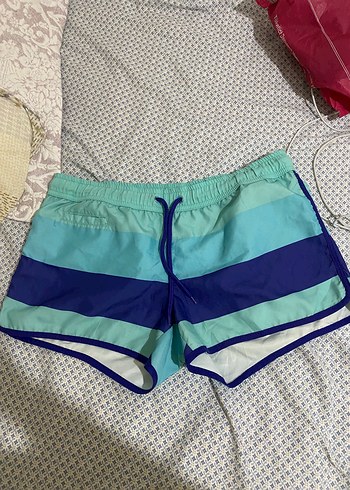 Mavi Mini Spor Şort
