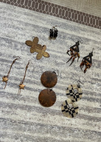 Beden Bohem Etnik Boncuklu Kadın Küpeleri Seti