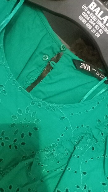 s Beden yeşil Renk Zara fisto elbise