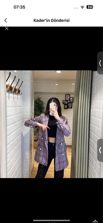 Tüvit blazer çeker