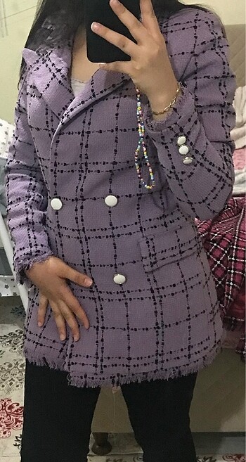 s Beden Tüvit blazer çeker