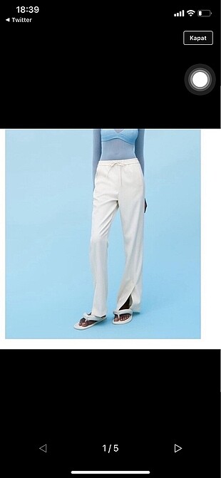 Zara yırtmaçlı pantolon