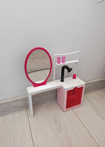 Renkli Pembe Makyaj Organizer Barbie
