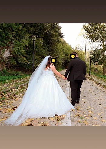 Bohem Kalın Askılı Beyaz Uzun Gelinlik - Görsel 6