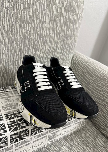 Premiata Siyah Baskılı Erkek Spor Ayakkabı - Görsel 3