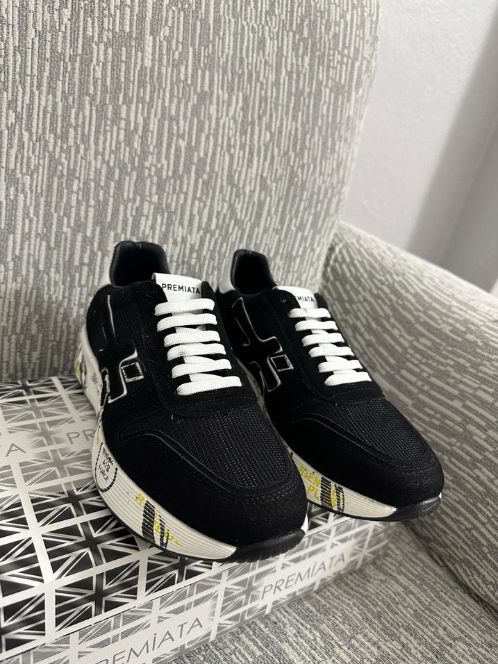 Siyah Baskılı Erkek Spor Ayakkabı - Görsel 4