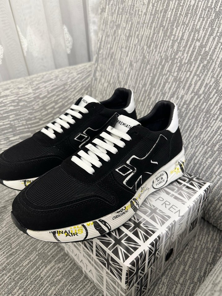 Siyah Baskılı Erkek Spor Ayakkabı - Görsel 5