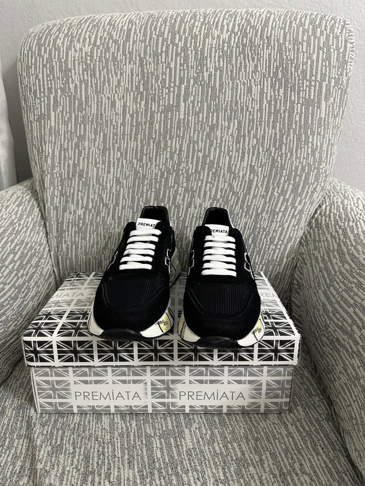 Siyah Baskılı Erkek Spor Ayakkabı - Görsel 2