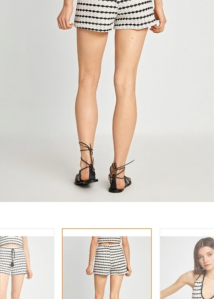 Astarlı mini şort - Görsel 3
