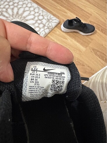 35,5 Beden siyah Renk Nike 35.5
